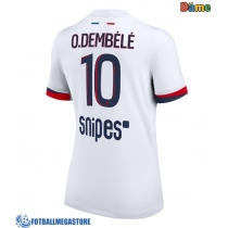 Fotballdrakt Dame Paris Saint-Germain Ousmane Dembele #10 Bortedrakt 2025-26 Kortermet